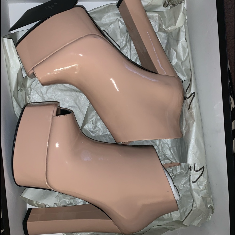 Giuseppe Zanotti open toe platform booties